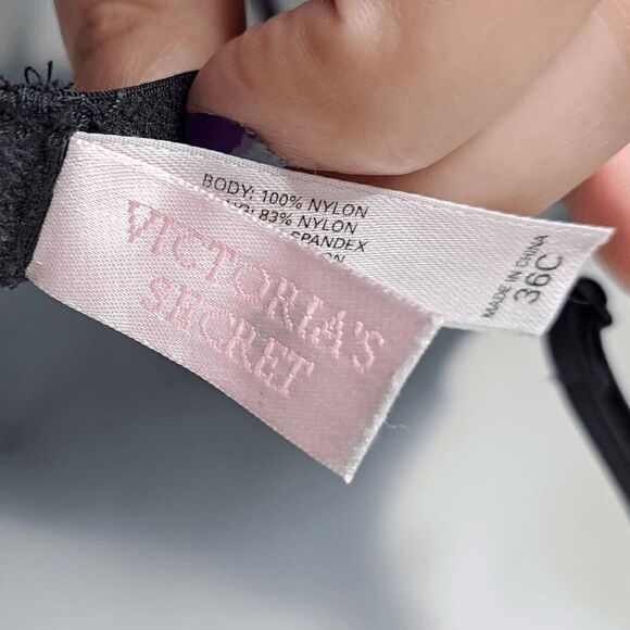 Victoria's Secret Y2K Beaded Chemise Bra size 36 C - Picture 8 of 11